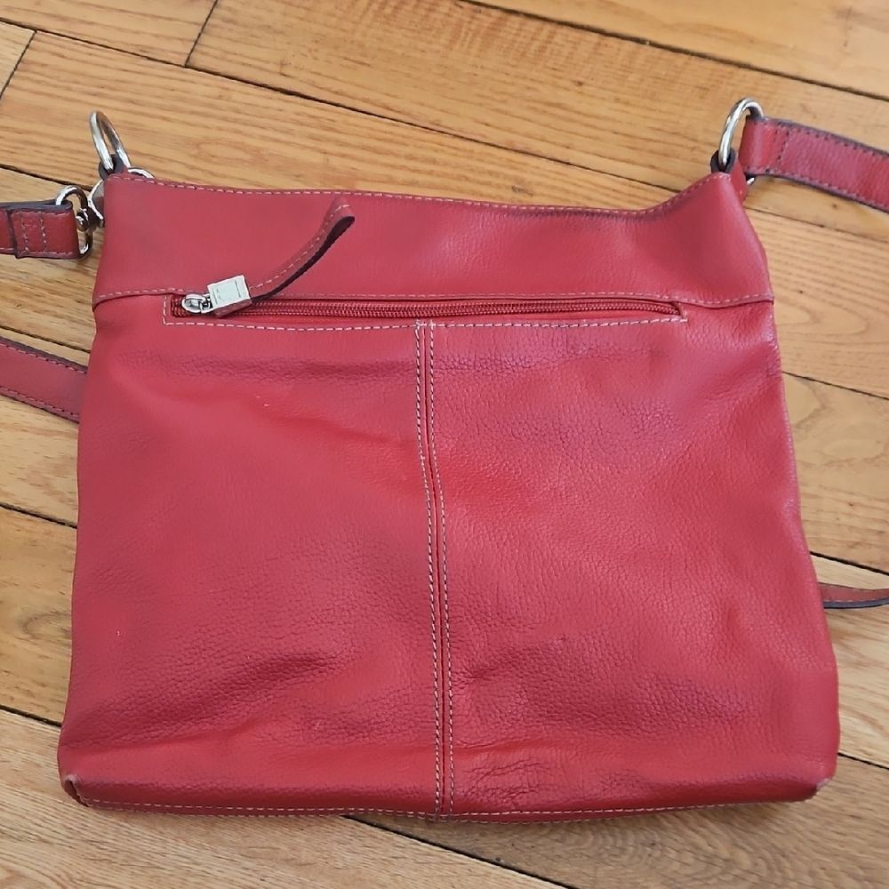 Red Leather Crossbody Bag